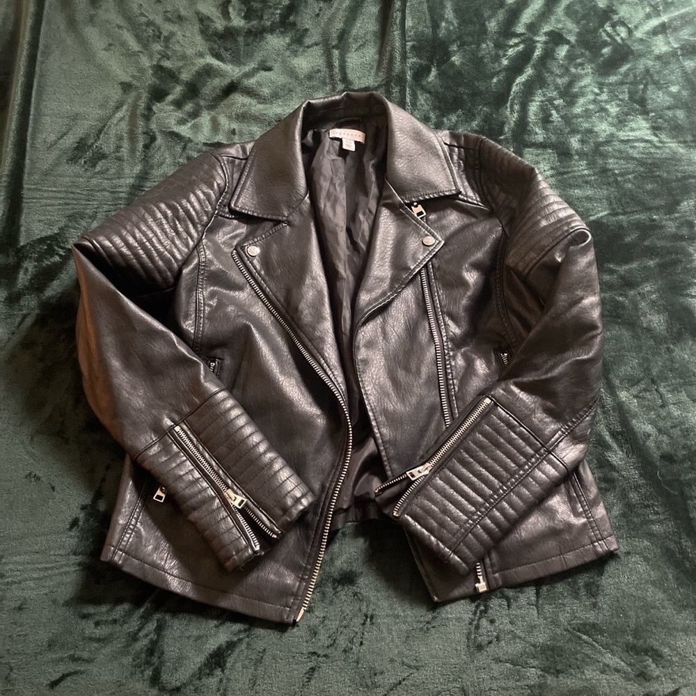 Top Shop Faux Leather Jacket
